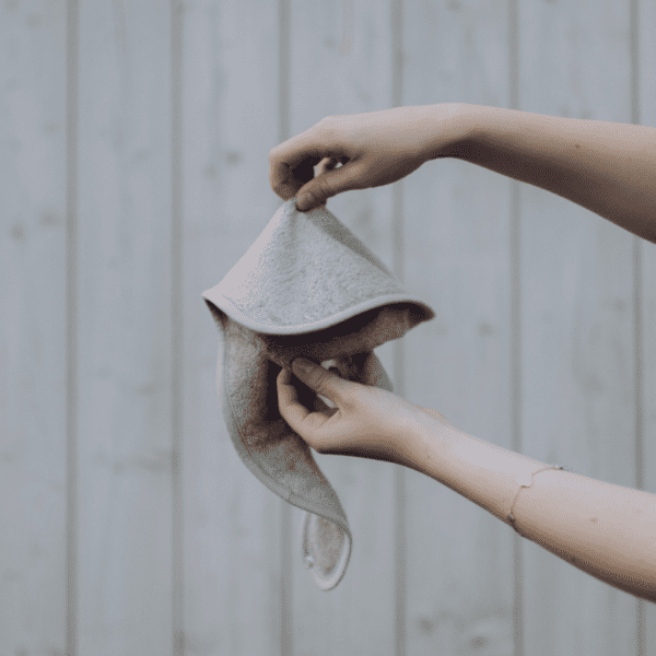 slabbetje dubbellaags, misty rose - TIMBOO