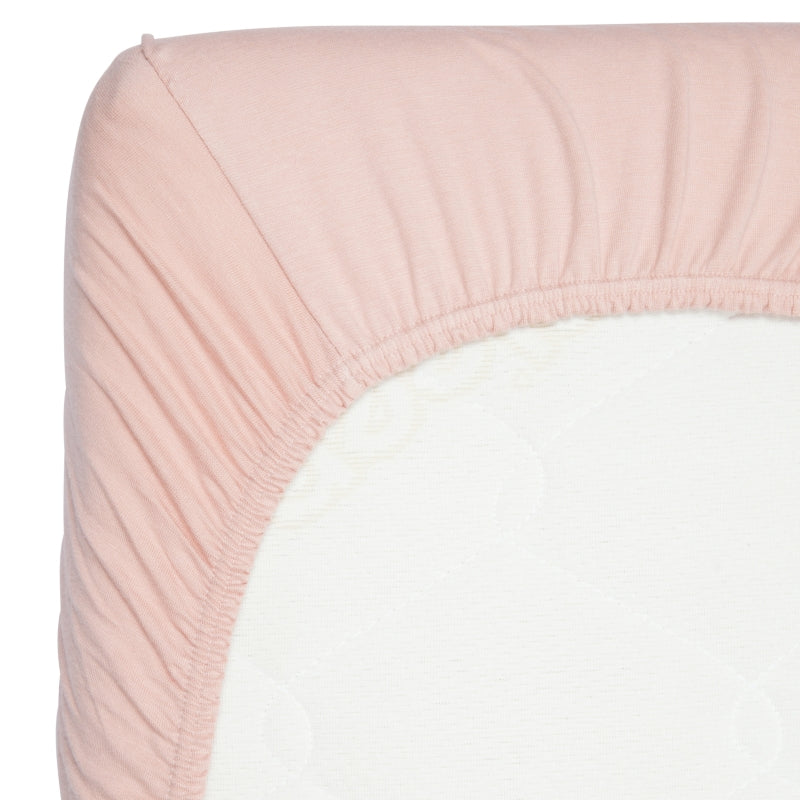 hoeslaken bamboe, 95 x 75 cm, misty rose – TIMBOO