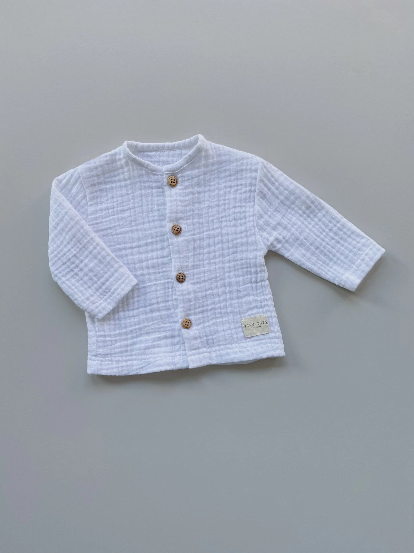 shirt mistflower, optic white - TINY TOTS