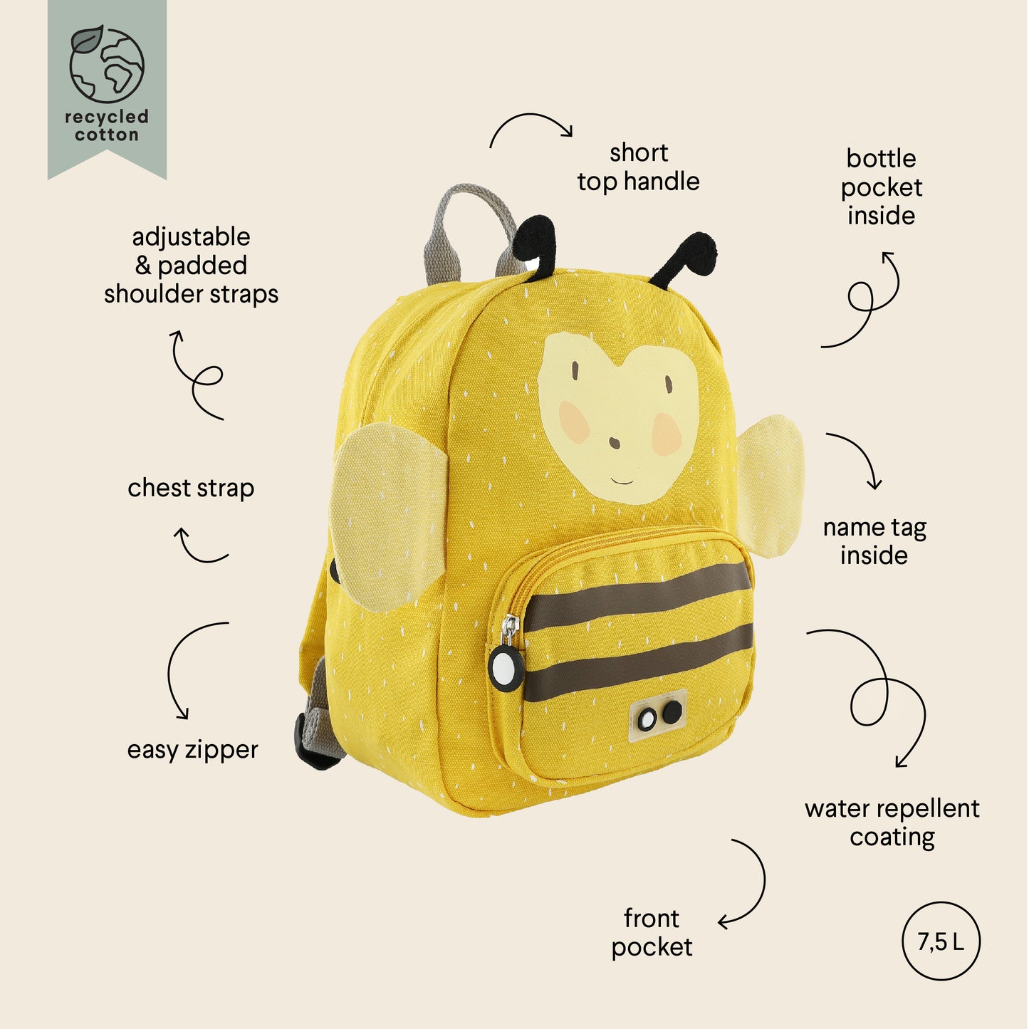 rugzak, mrs. bumblebee – TRIXIE