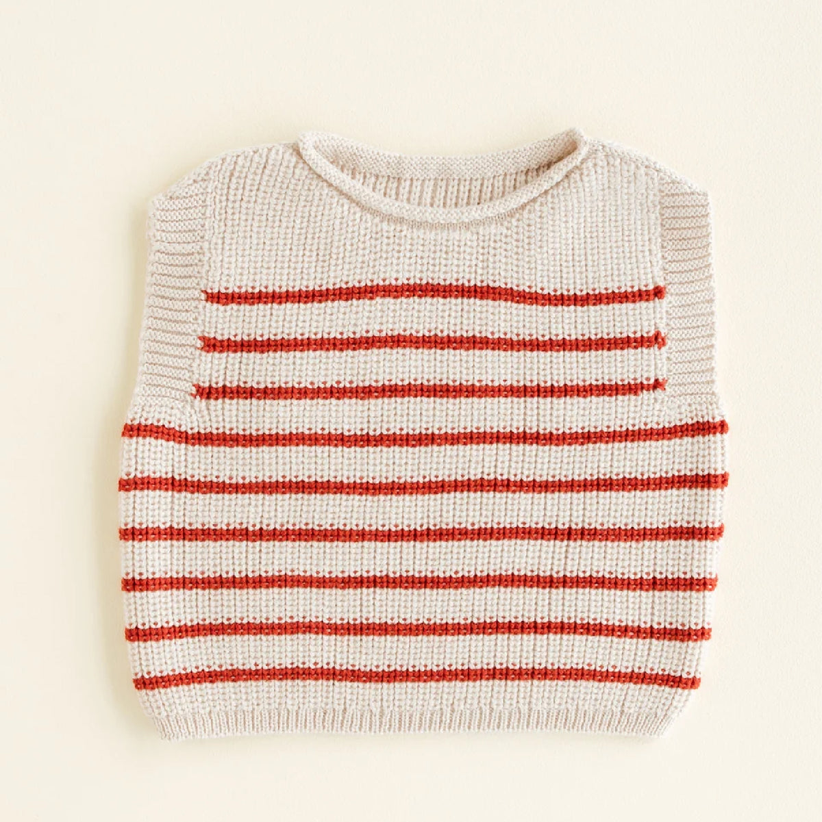 vest harvey, cream/red - HVID