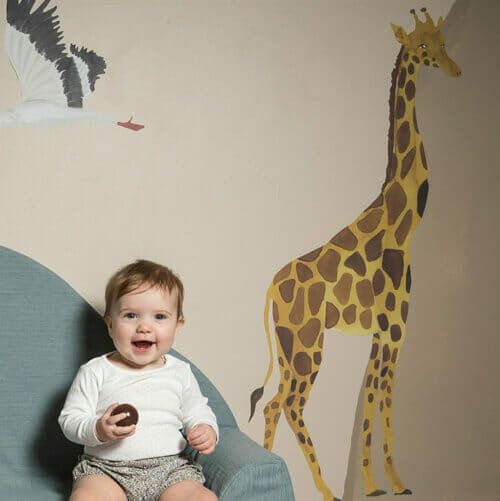 muursticker giraffe, geel - THAT'S MINE