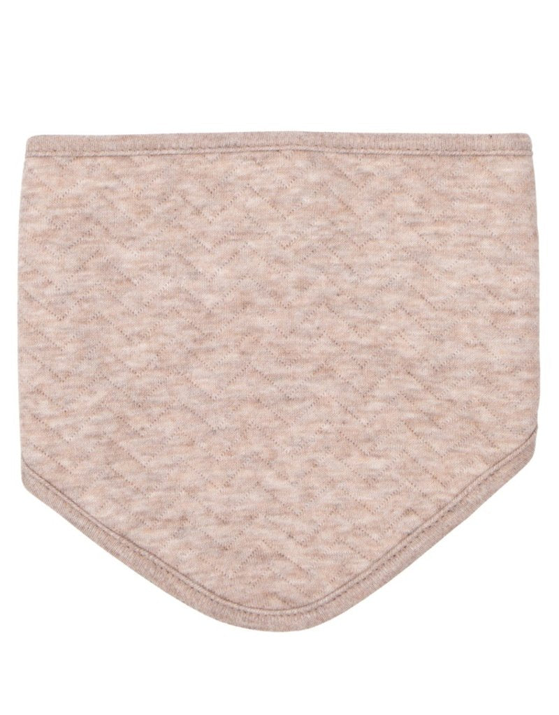 kwijlslabbetje, chevron light camel - POETREE KIDS