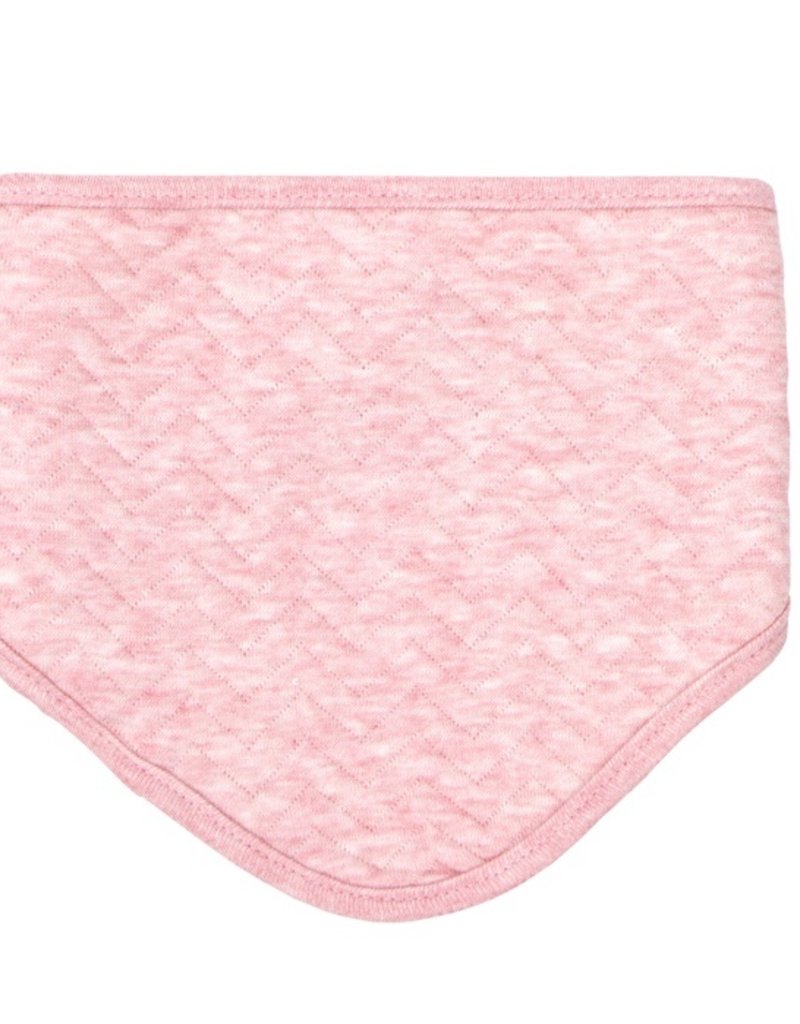 kwijlslabbetje, chevron pink mélange - POETREE KIDS