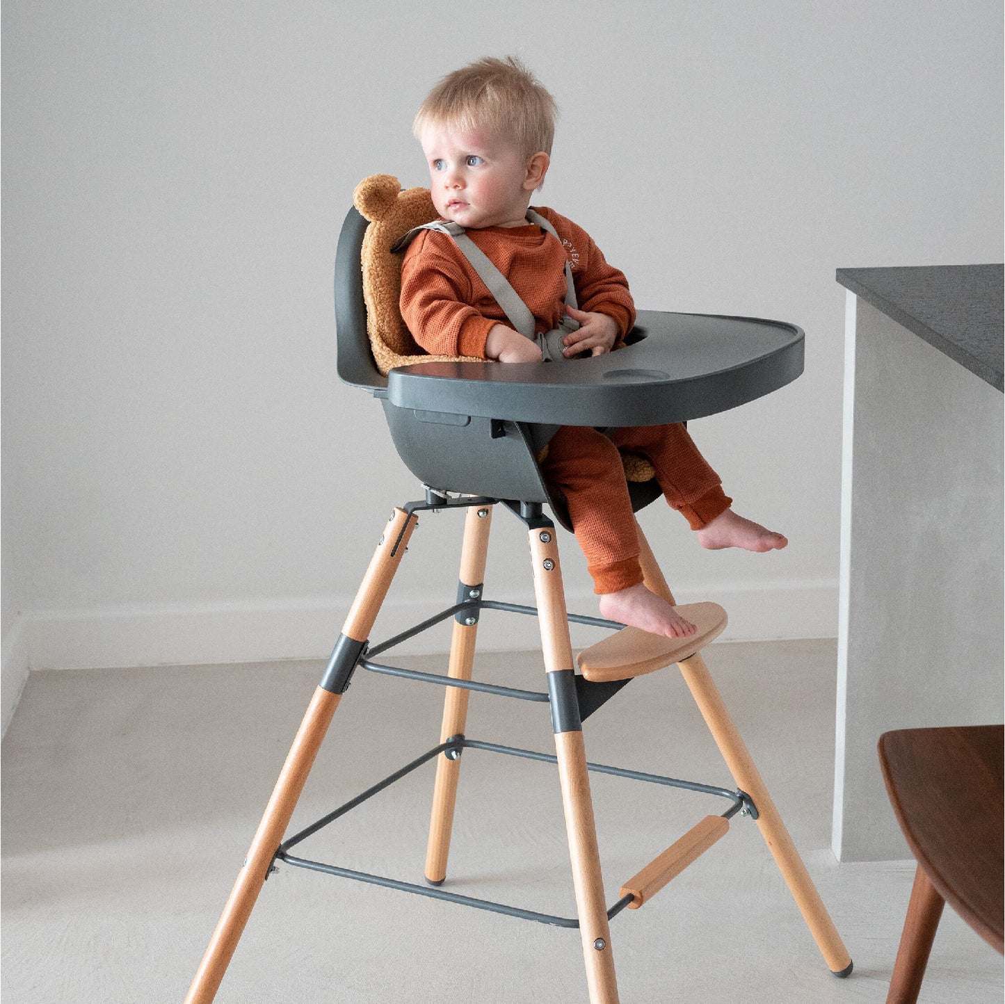 meegroeistoel evolu 2, naturel/antraciet - CHILDHOME
