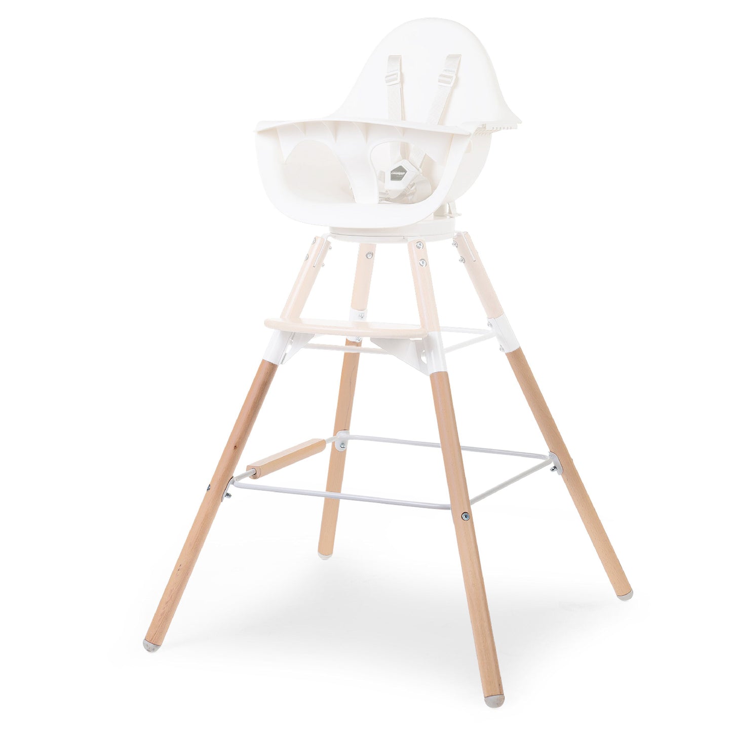 meegroeistoel evolu 2, set lange poten, white - CHILDHOME