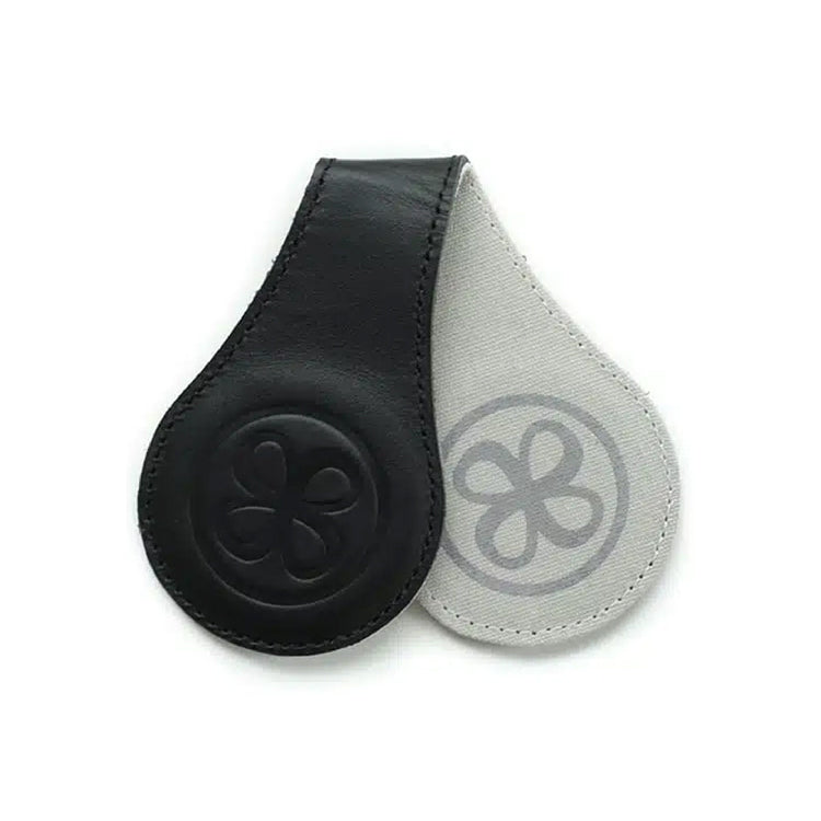 set clips leder, zwart - CLOBY