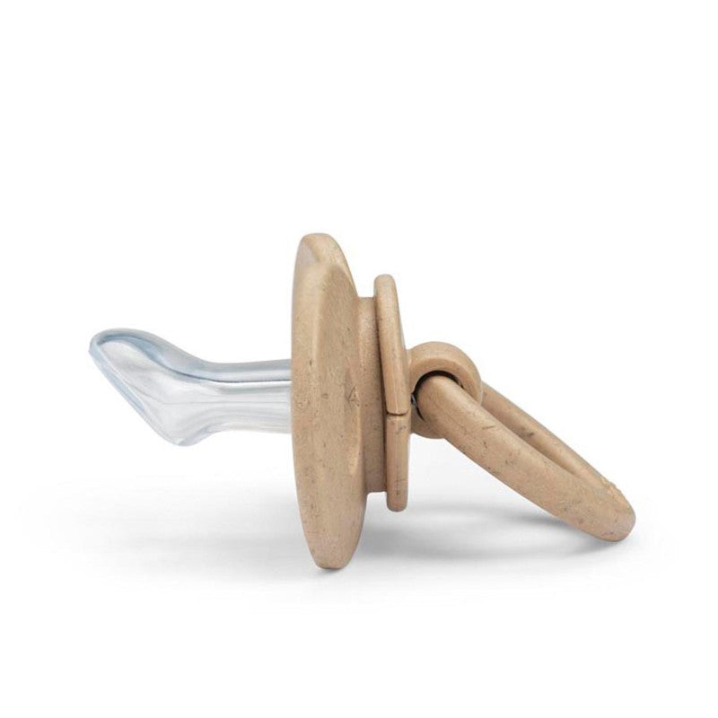 fopspeen bamboe newborn, pure khaki - ELODIE