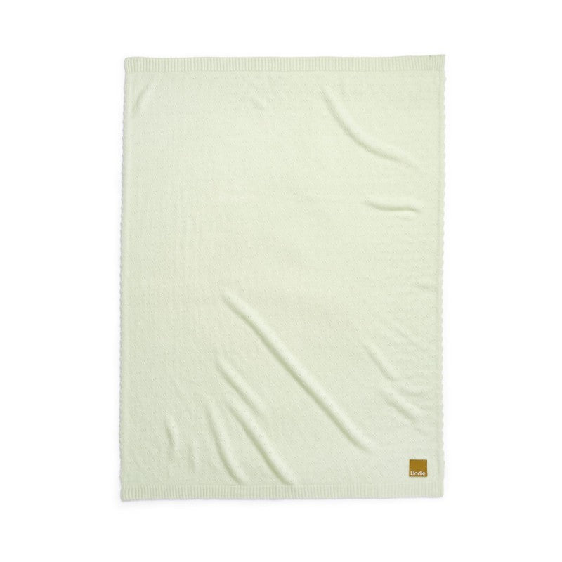 wiegdeken pointelle, gelato green - ELODIE