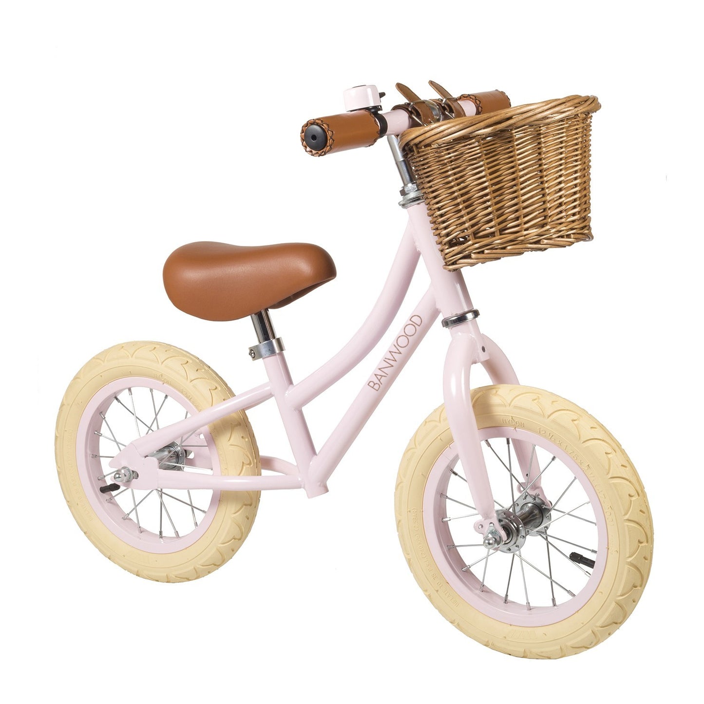 loopfiets go first 12", roze - BANWOOD