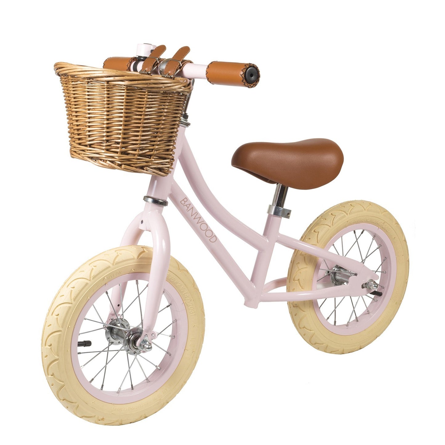 loopfiets go first 12", roze - BANWOOD
