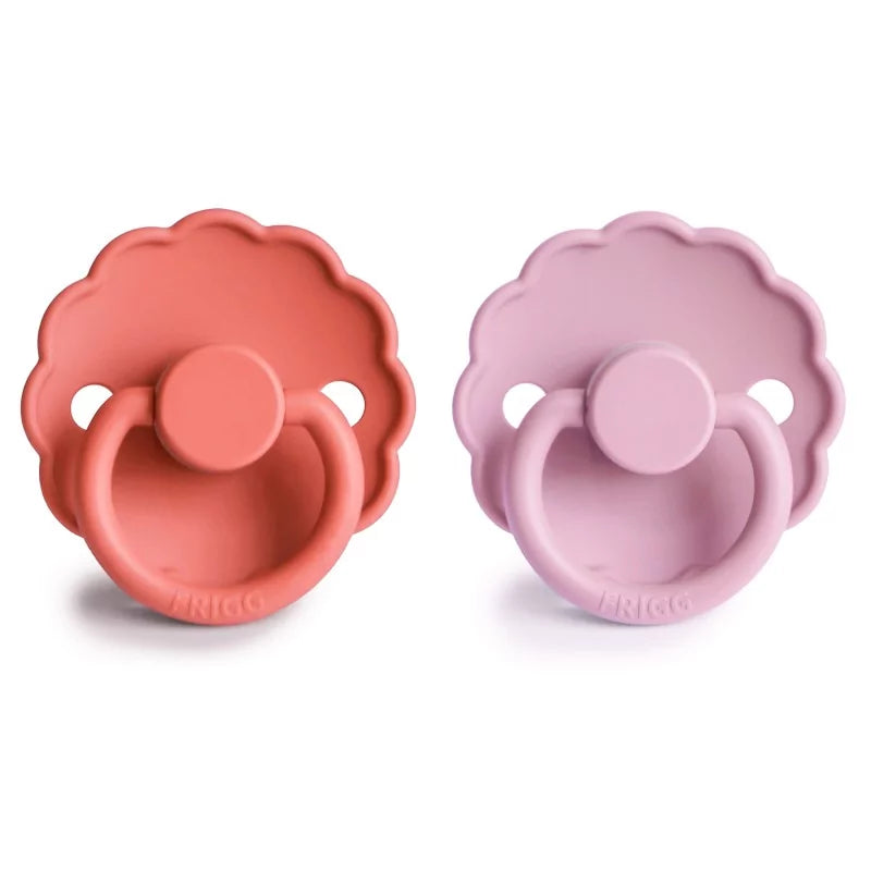 fopspeen classic 2 pack latex, poppy/lupine, 6-36 mnd. - FRIGG