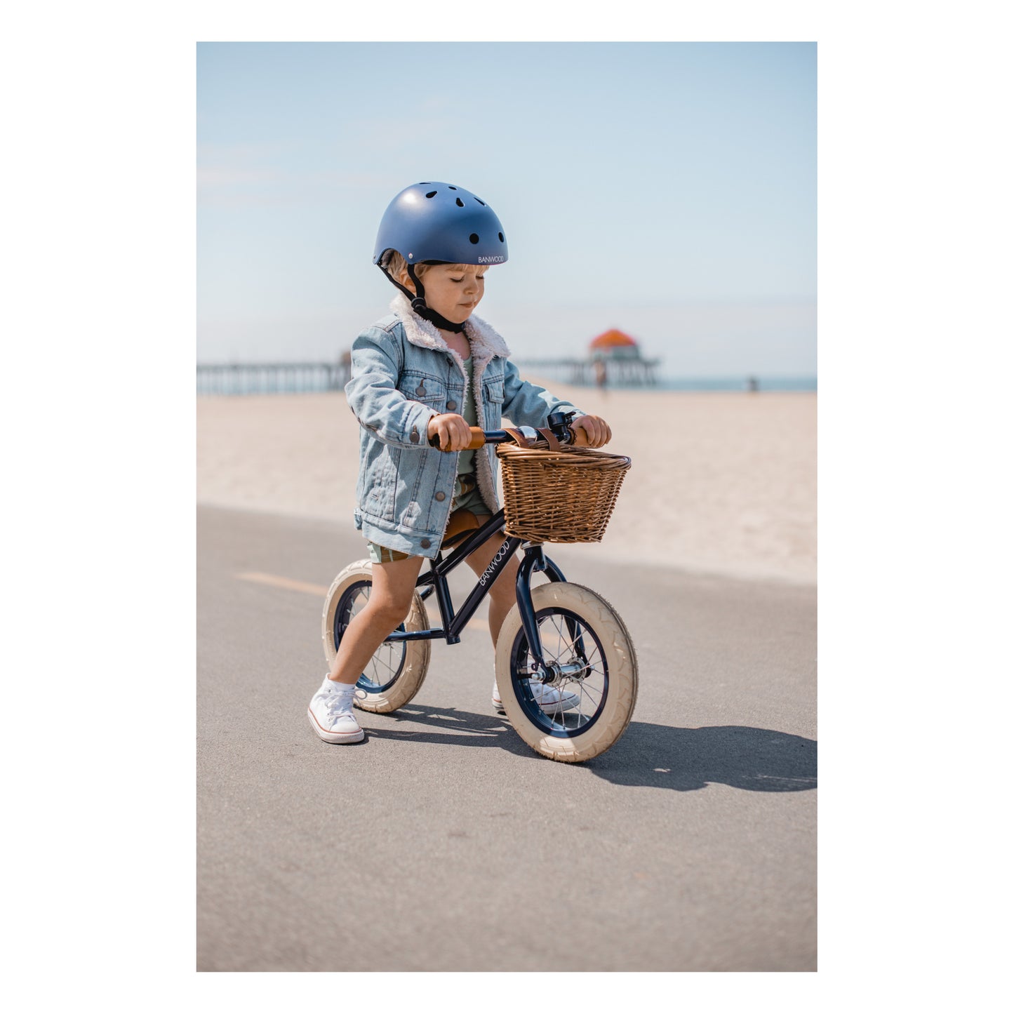 loopfiets go first 12", navy - BANWOOD