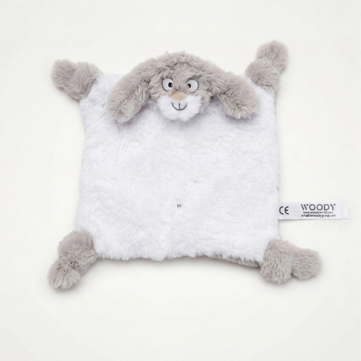 doudou konijn, wit/greige - WOODY