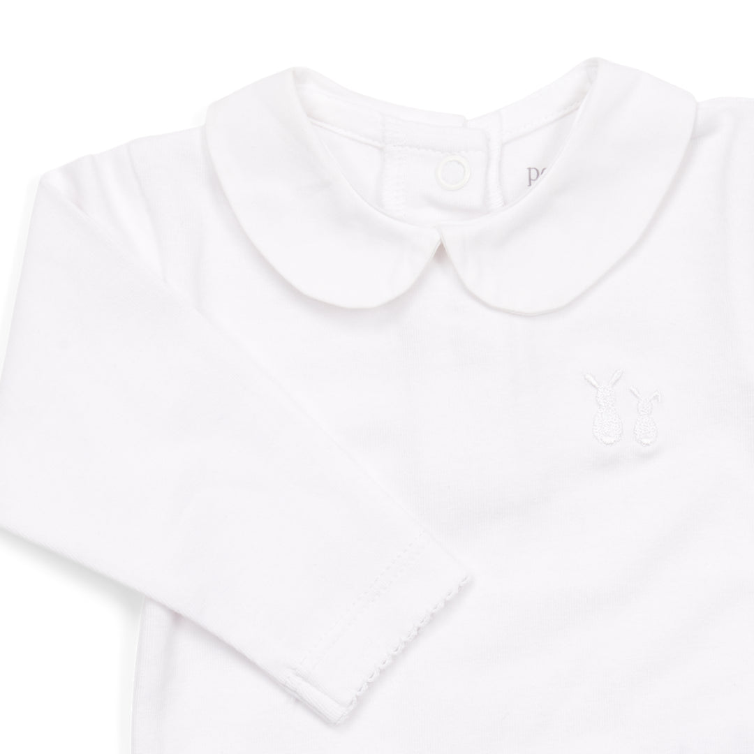 body lange mouw/rond kraagje noa, wit - POETREE KIDS