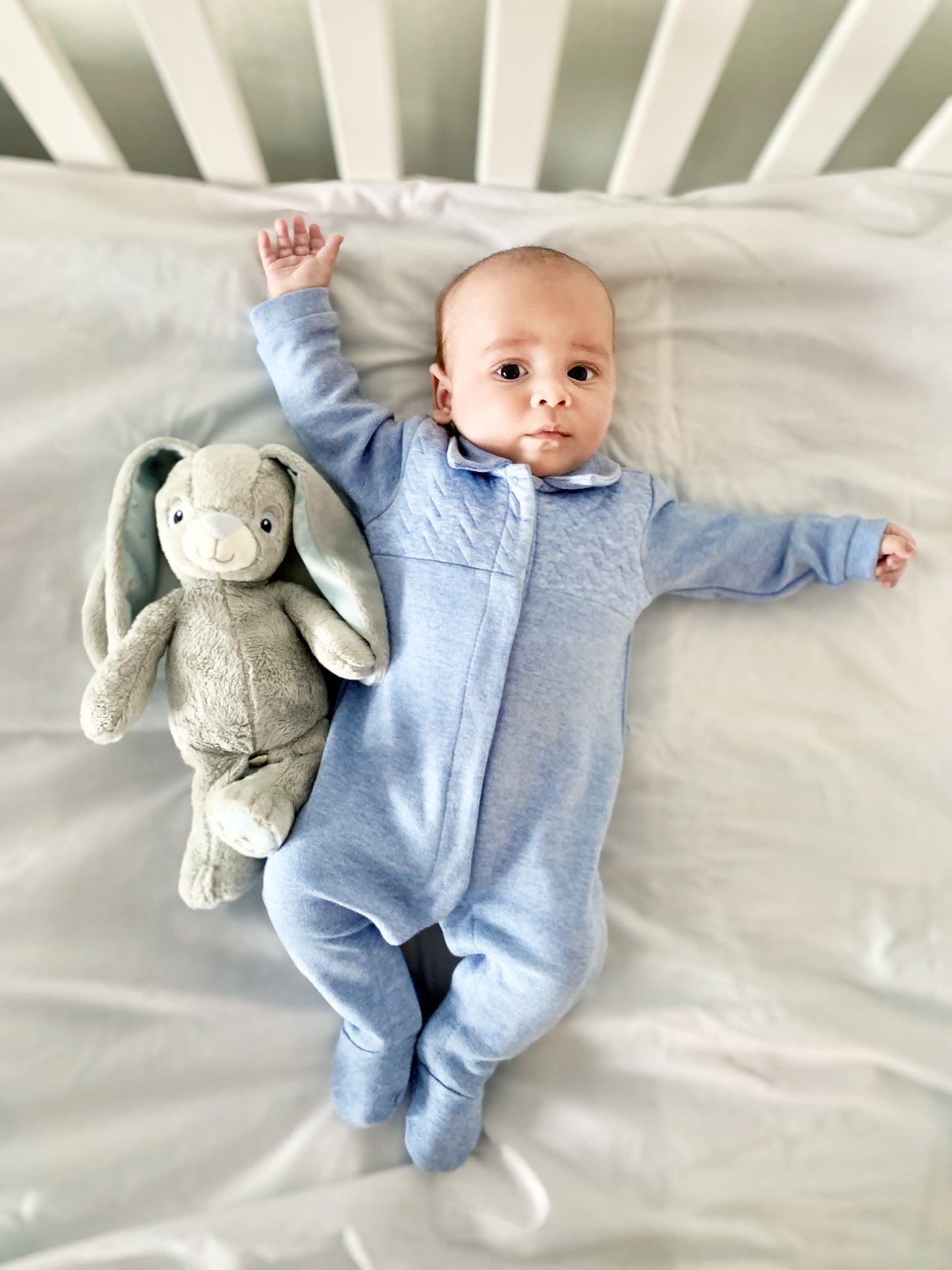 babypak, chevron denim blue, boy - POETREE KIDS