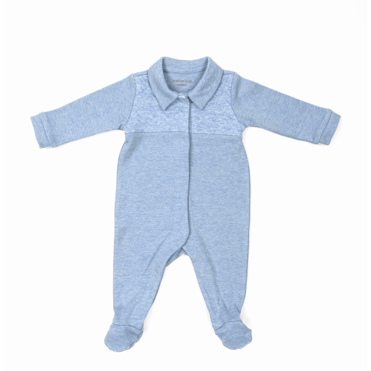 babypak, chevron denim blue, boy - POETREE KIDS