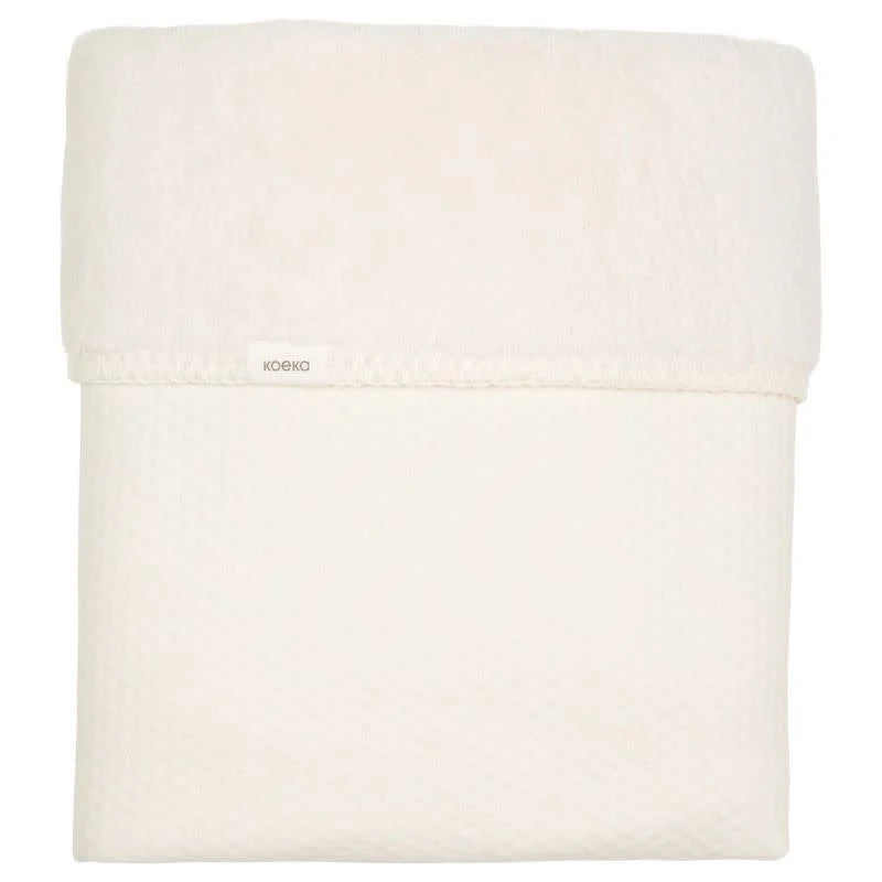 wiegdeken elim teddy, warm white - KOEKA