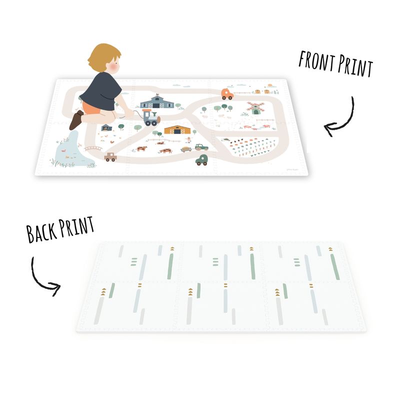 puzzelmat eevaa, farm - PLAY & GO