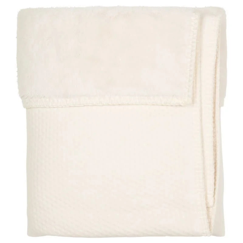 wiegdeken elim teddy, warm white - KOEKA