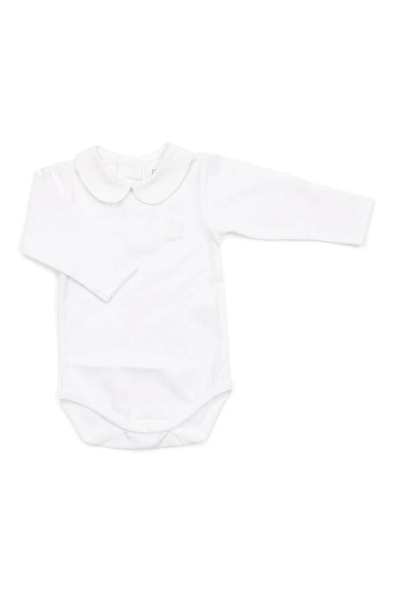 body lange mouw/rond kraagje noa, wit - POETREE KIDS