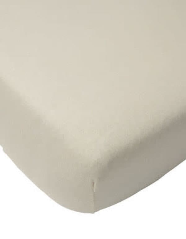 hoeslaken jersey, 75 x 95, ecru - MYTHOS