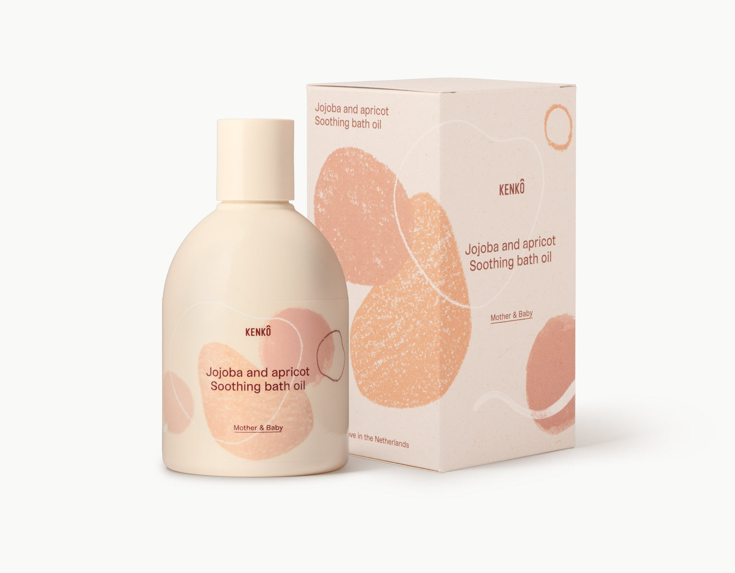 badolie mother+baby, apricot/jojoba - KENKO