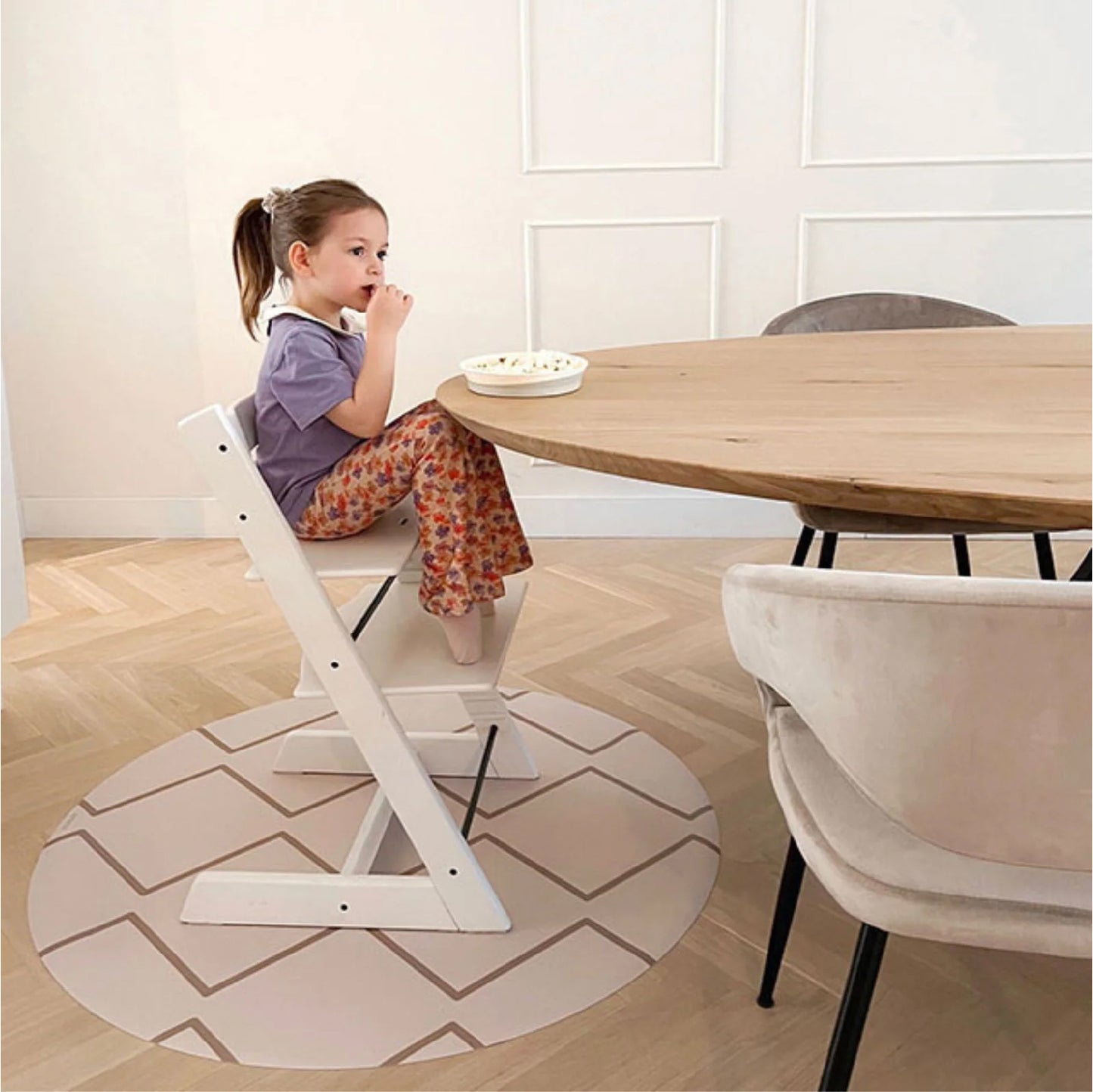 knoeimat rond anti-slip beni, herfstgoud - EEVEVE
