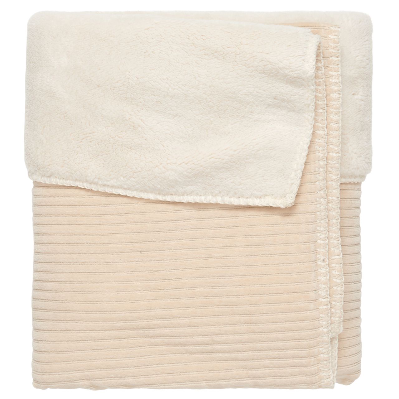 ledikantdeken vik teddy, sand - KOEKA