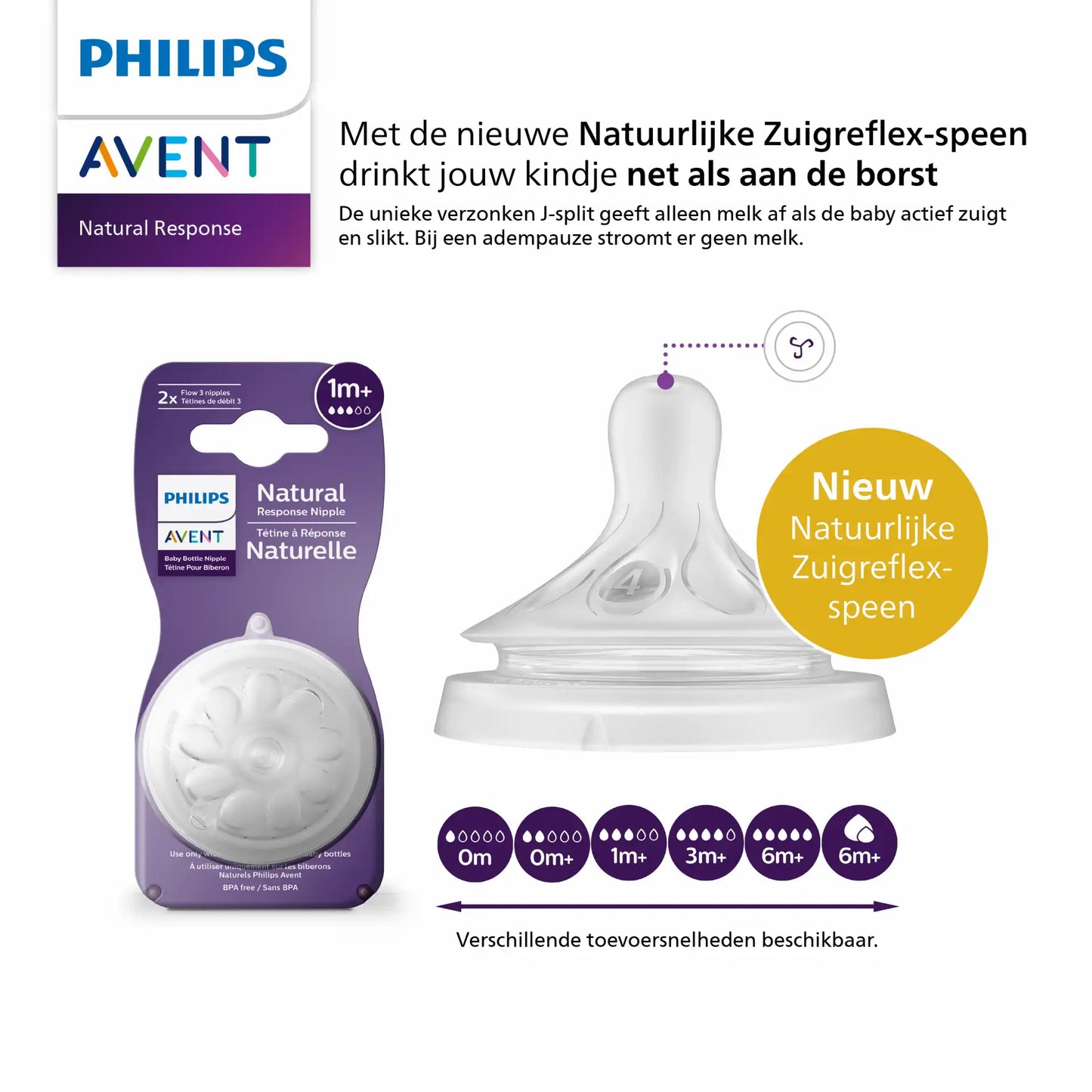 zuigspeen natural 3.0, 6m+ T6, duo - AVENT