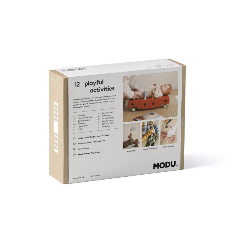 baby activity set, sand grey/honey yellow - MODU