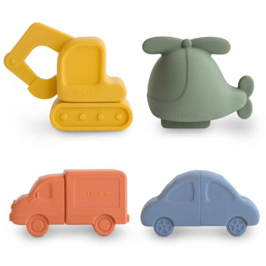 badspeelgoed 4-pack, vehicles – MUSHIE