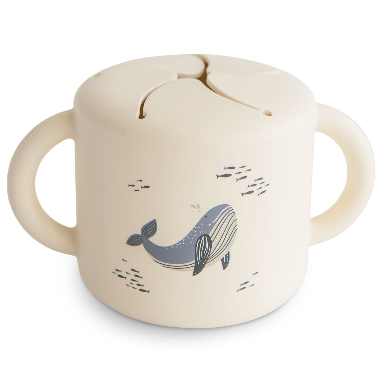 snack cup silicone, whales - MUSHIE