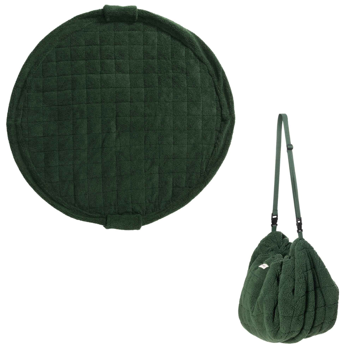 opbergzak/speelmat noomad soft, evergreen teddy - PLAY & GO
