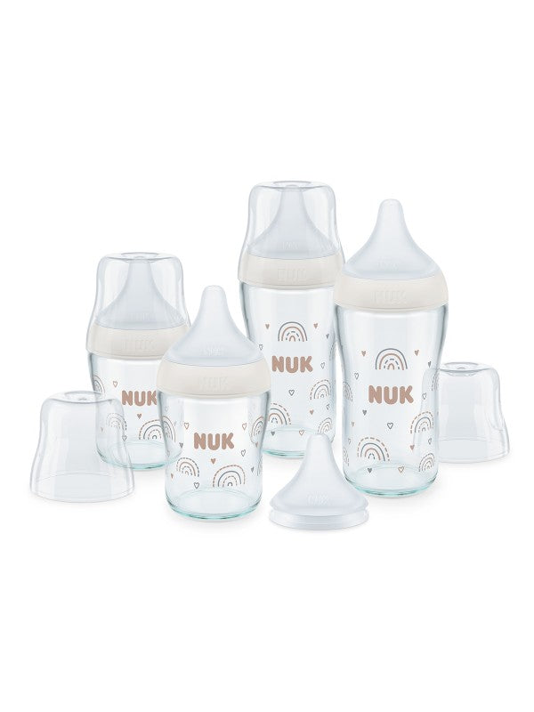 starterset perfect match glas 120/230 ml, rainbow - NUK