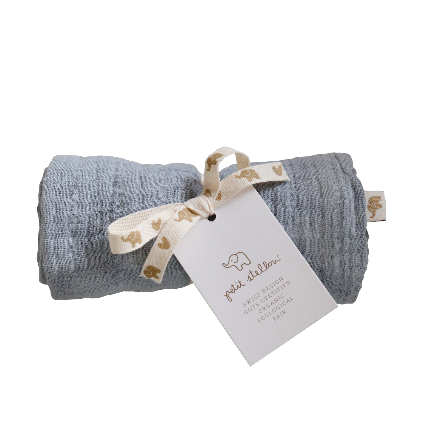 verzorgingsdoek NOOSHI, elephant - PETIT STELLOU