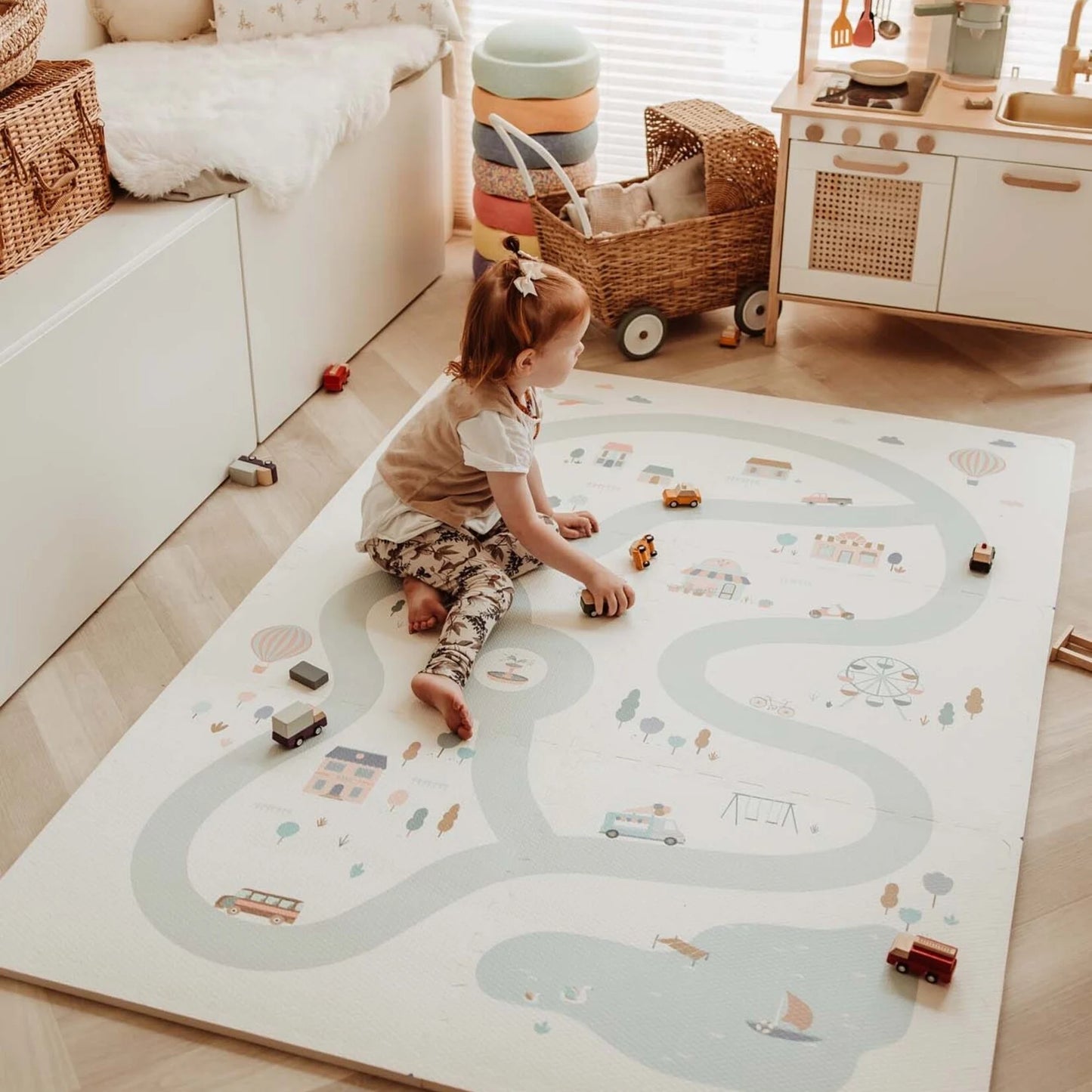 puzzelmat eevaa, village/terrazzo - PLAY & GO