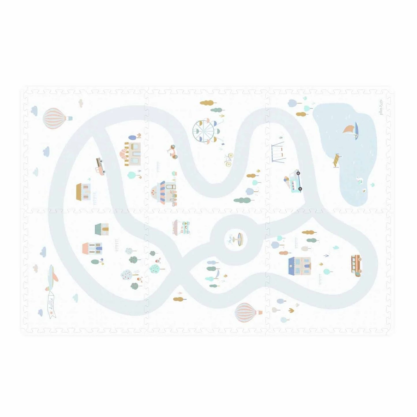 puzzelmat eevaa, village/terrazzo - PLAY & GO
