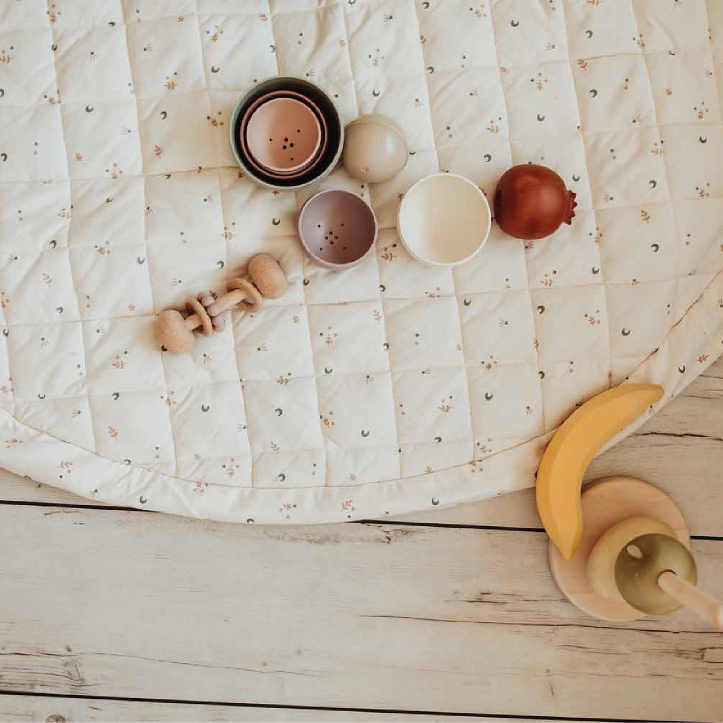 opbergzak/speelmat organic, soft moon – PLAY & GO