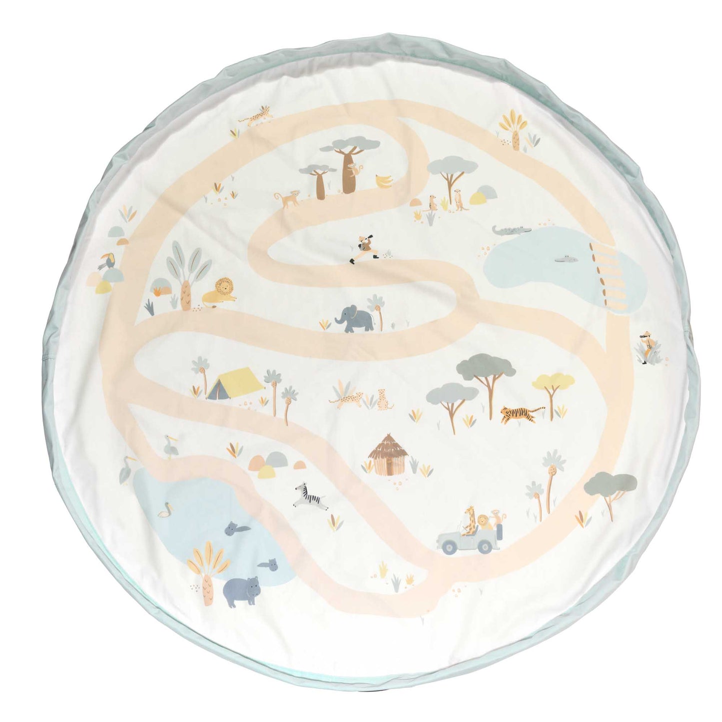 opbergzak/speelmat activity, jungle/safari – PLAY & GO
