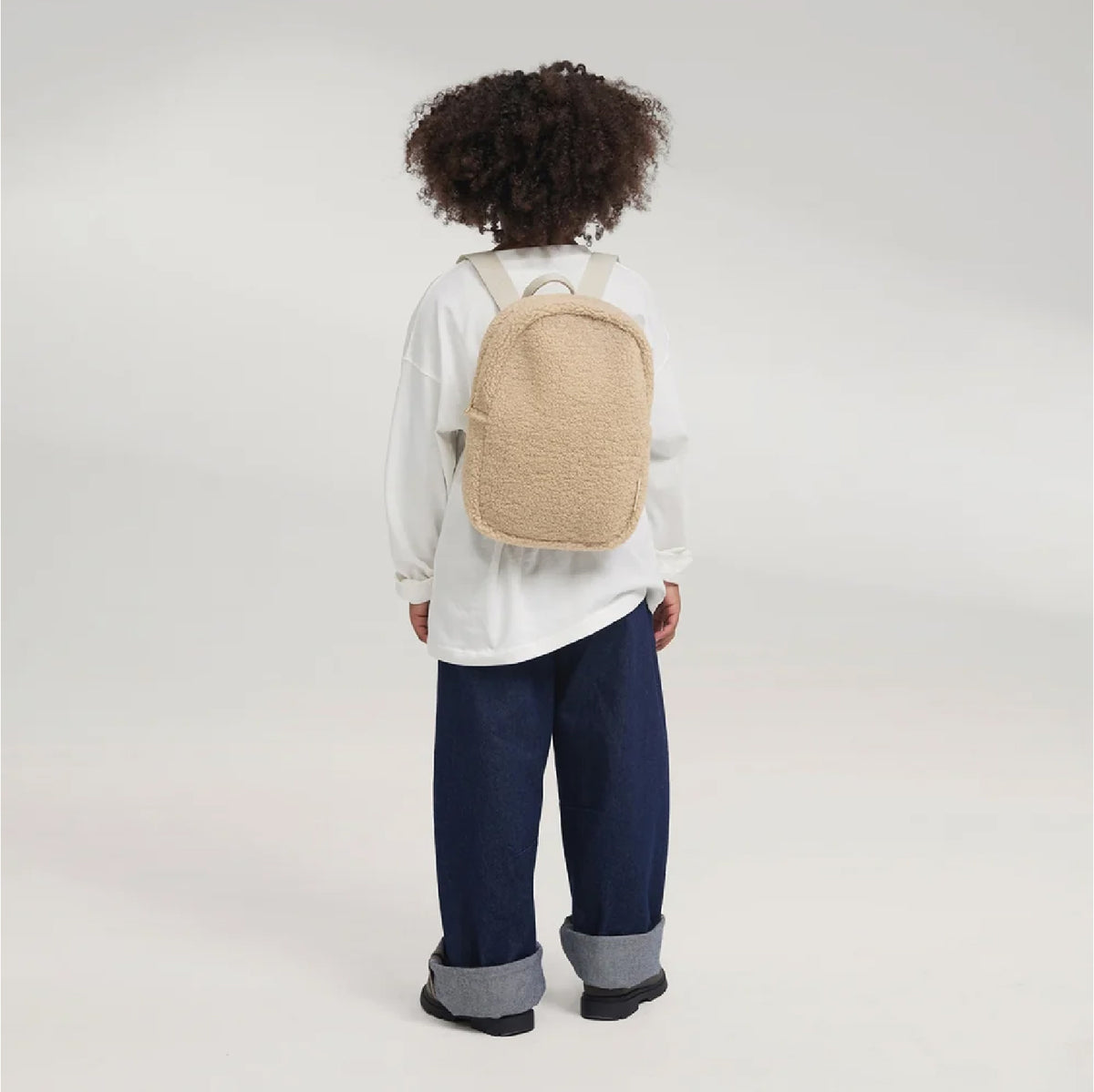 rugzak mini teddy, ecru - STUDIO NOOS