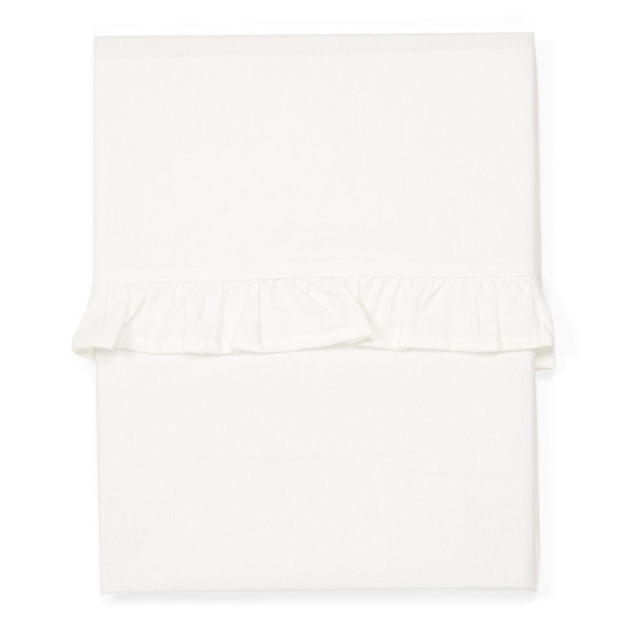 wieglaken ruffle, warm white - KOEKA