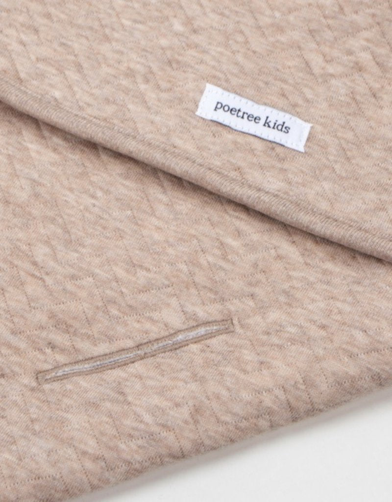 wikkeldeken, chevron light camel - POETREE KIDS