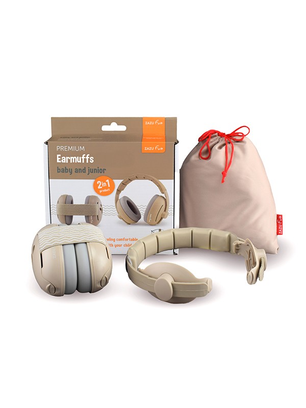 gehoorbeschermer baby & junior, taupe - ZAZU