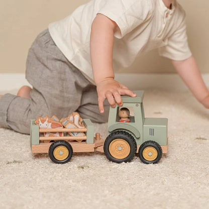 tractor met trailer, little farm - LITTLE DUTCH