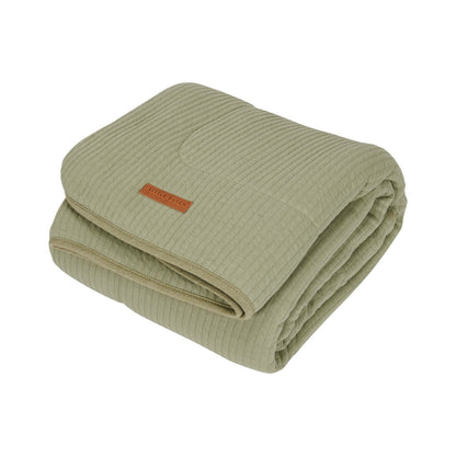 wiegdeken pure, olive - LITTLE DUTCH