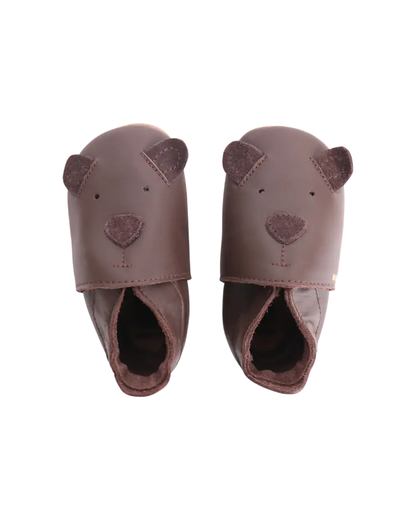 schoentjes soft soles cub, chocolate - BOBUX