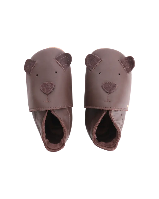 schoentjes soft soles cub, chocolate - BOBUX