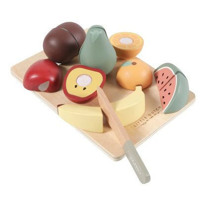 houten snijset fruit - LITTLE DUTCH