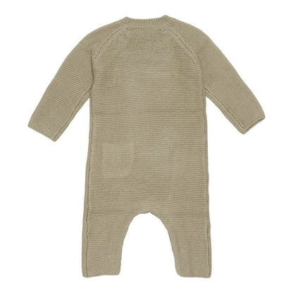 jumpsuit gebreid, olive - LITTLE DUTCH